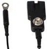 Common Point Ground with 2 x 4mm Jack Sockets & Eyelet - Black