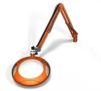 2. OC White 190mm Dia. 12 LED Magnifying Lamp w/ Clamp Base thumbnail