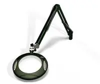 3. OC White 190mm Dia. 12 LED Magnifying Lamp w/ Clamp Base thumbnail