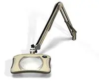 2. OC White 178 x 133mm 12 LED Magnifying Lamp w/ Clamp Base thumbnail
