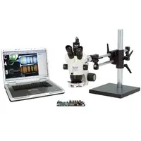 OC White Trinocular Microscope with HD Camera 