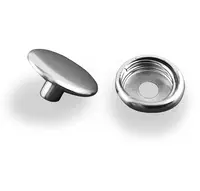 10 mm Female Snap 2 piece set - 1 x post + 1 x female snap. Pack of 100 sets